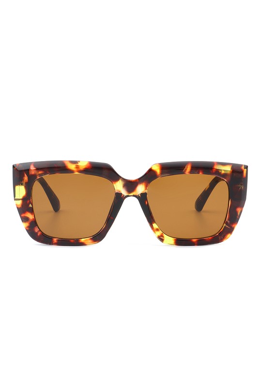 Gafas de sol cuadradas retro planas con forma de ojo de gato