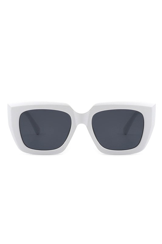 Gafas de sol cuadradas retro planas con forma de ojo de gato