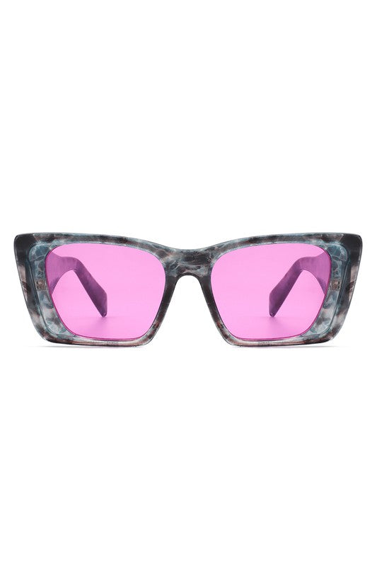 Gafas de sol cuadradas retro de gran tamaño con forma de ojo de gato
