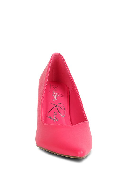 Zapatos de tacón de aguja con punta en punta Rarity