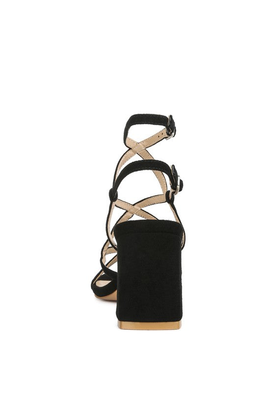 Sandalias de tacón cuadrado con tiras Fiorella