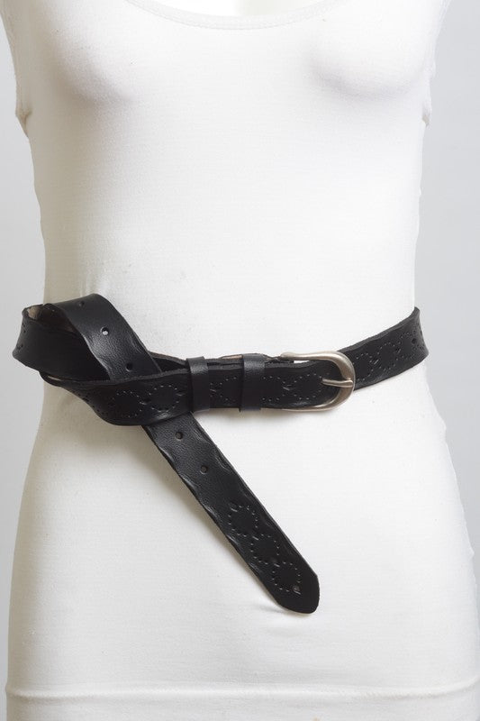 Cinturón bohemio perforado