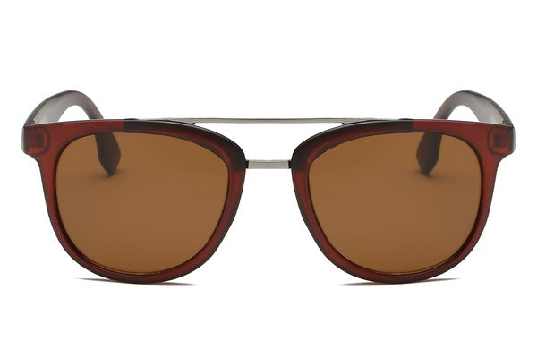 Gafas de sol de moda con barra redonda para cejas