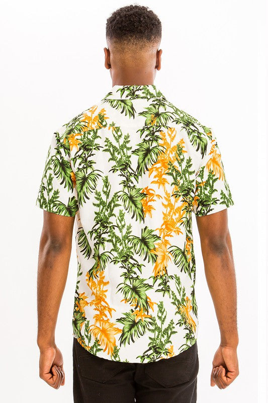 Camisa hawaiana con estampado Weiv para hombre