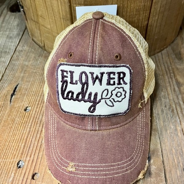 Sombrero de dama de flores