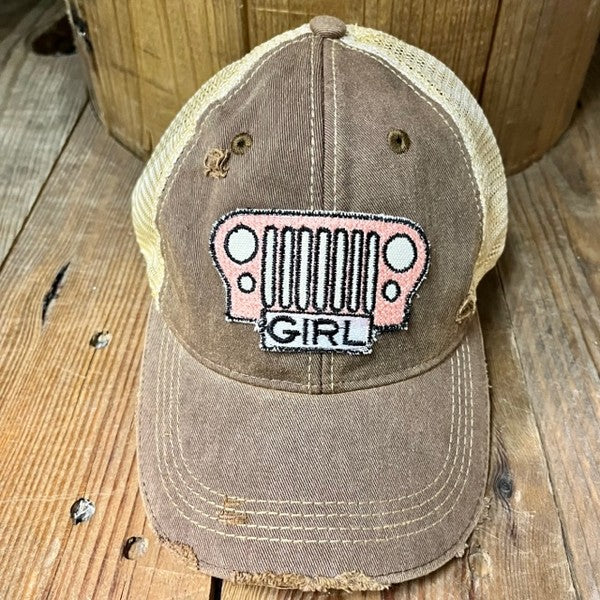 Sombrero de niña jeep