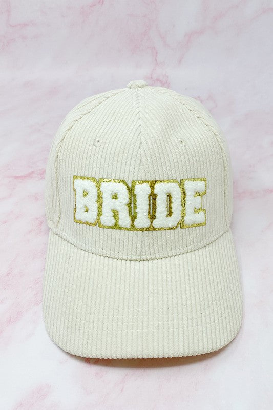 Gorra de novia de pana