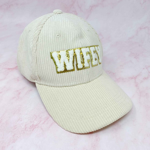 Gorra de pana Wifey