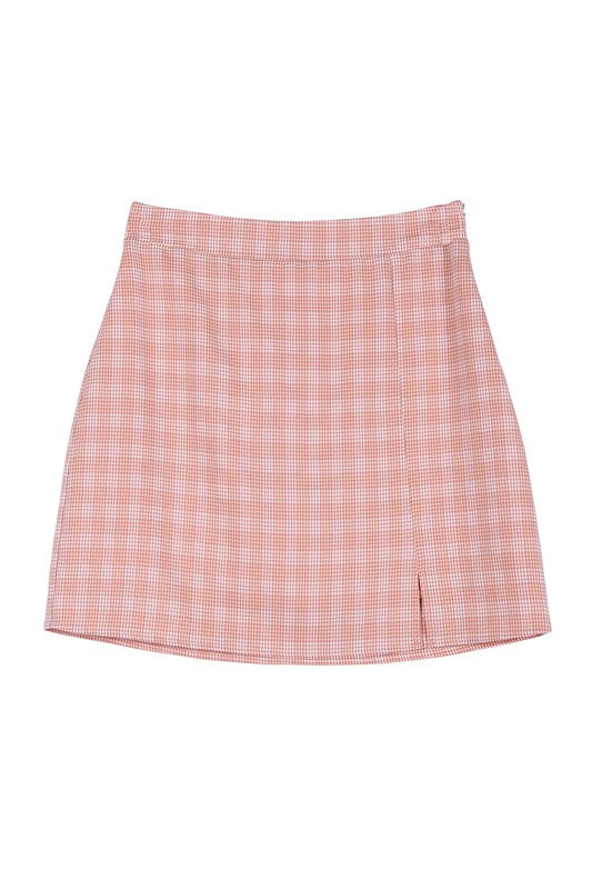 Conjunto de falda y top corto con patrón SL (embalaje del conjunto)