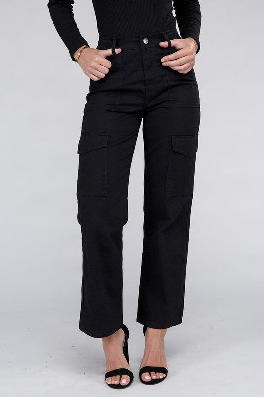 Pantalones cargo con cintura elástica de uso diario