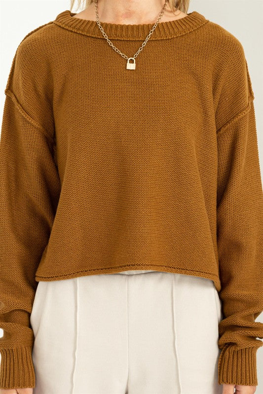 Suéter clásico de manga larga de peluche